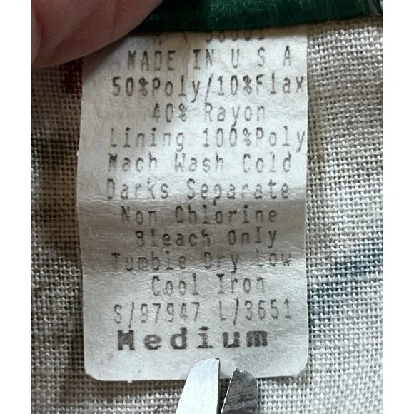 Vintage 80s Made In USA Joanna Floral Blazer Multicolor Medium - Picture 5 of 10